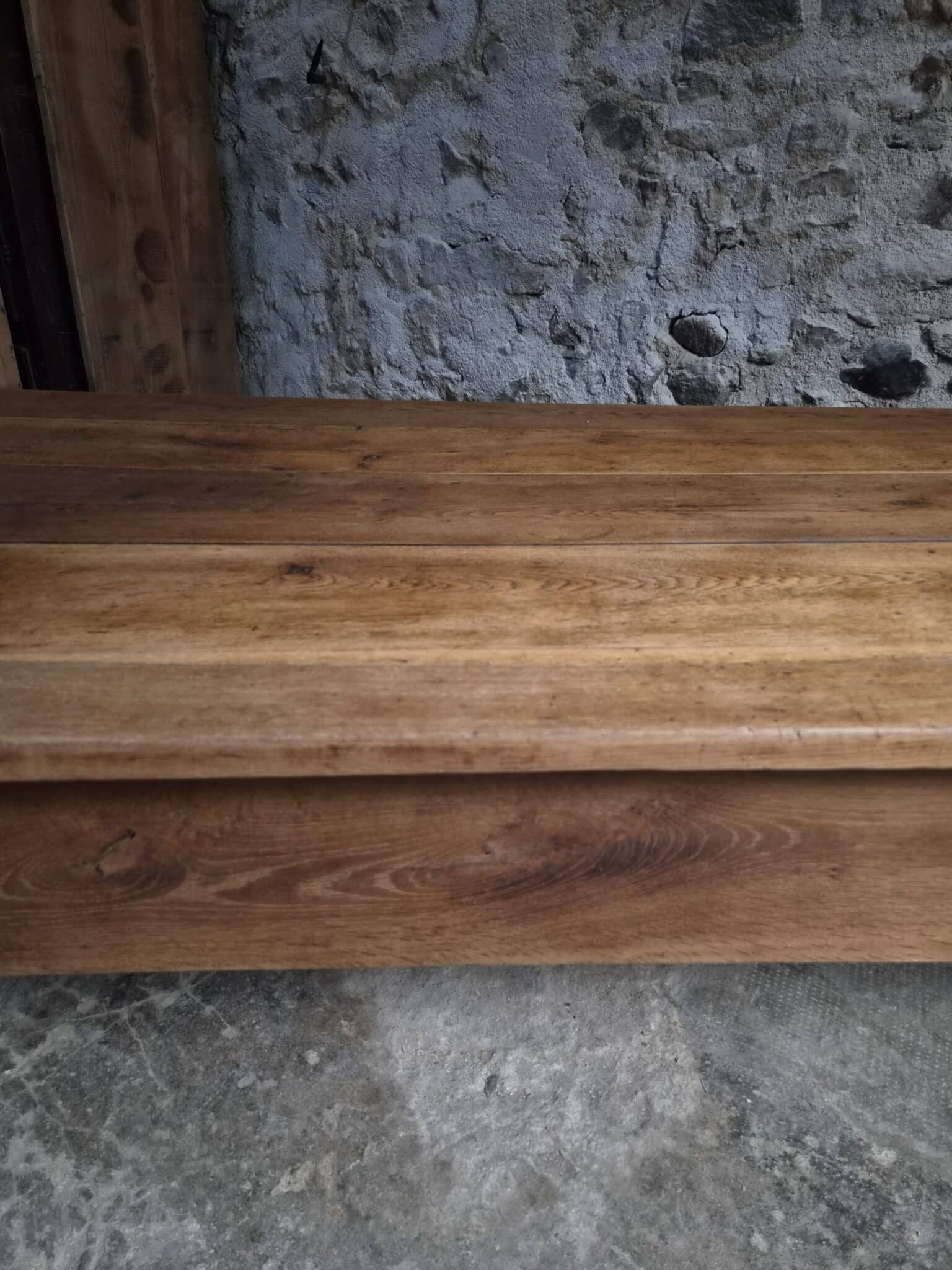 French Antique Oak Coffee Table – 19th Century XXL Farmhouse Table (15)