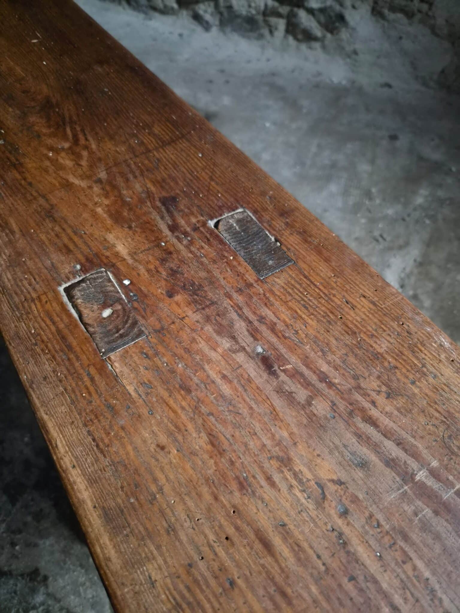 Antique Farmhouse Bench, 266 cm – Oak and Pine, 19th Century, France (13)