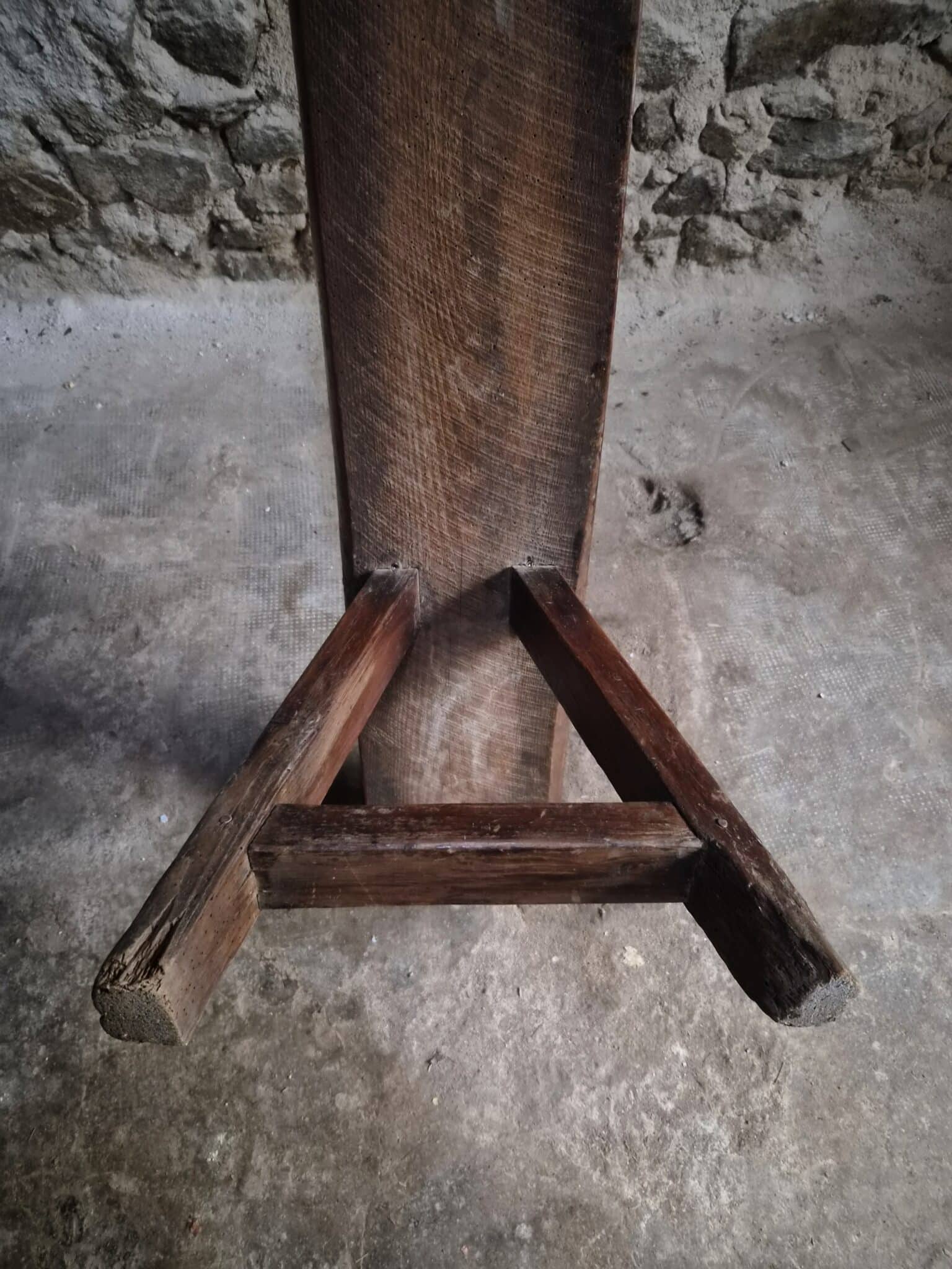 Antique Farmhouse Bench, 266 cm – Oak and Pine, 19th Century, France (18)