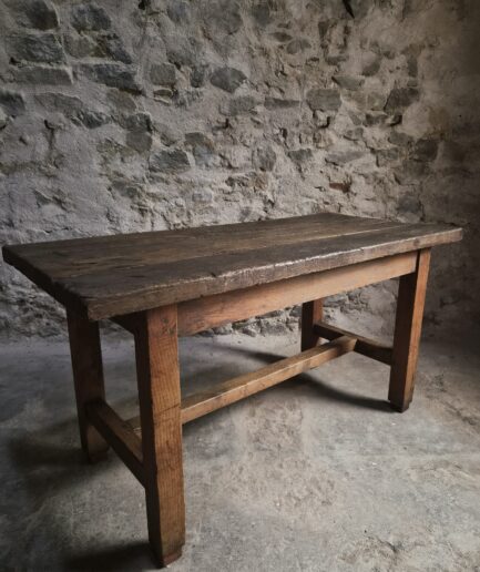Antique Oak Dining Table Worktable from France, 1750–1850 (1)