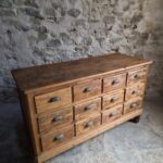 Antique Shop Counter with 12 Drawers Kitchen Island (1)